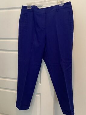 Chico's Cropped Ankle Pants in Deep Royal Blue